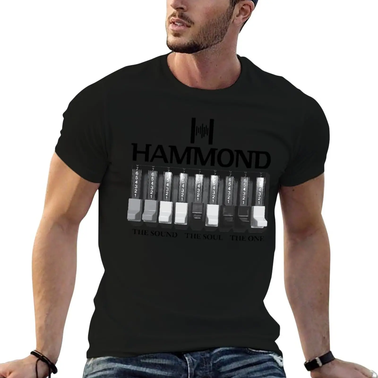 Hammond Organ logo and graphics T-Shirt customs tees tops mens shirts graphic tee