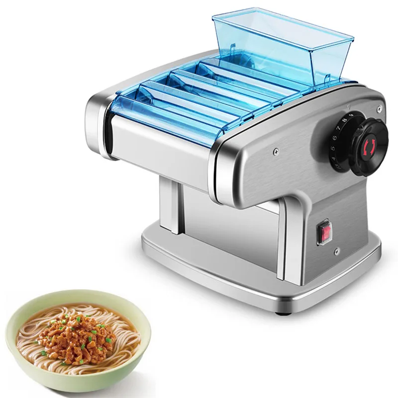 Electric Dough Roller Stainless Steel Dough Sheeter Noodle Pasta  Multi-function Spaghetti  Dumplings Noodle Pressing Machine