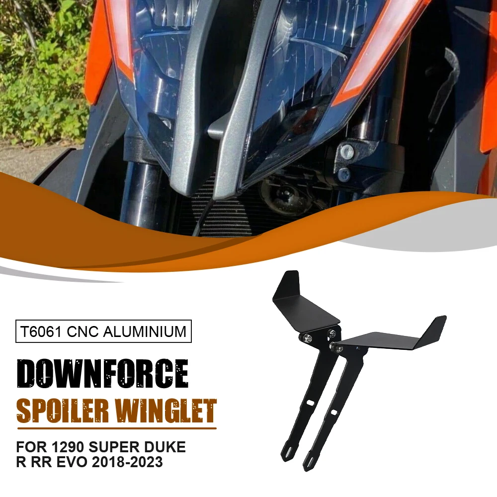 For KTM 1290 Super Duke R RR Evo 2018-2019-2020-2021-2023 Motorcycle Accessories Parts Front Mudguard Downforce Spoilers WIing