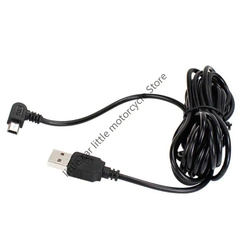 3.5M USB Mini car charging cable 90 degrees Right Mini GPS Transfer Power Plug cable Car Charging Power Cord