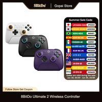 8BitDo New Ultimate 2 Wireless, TMR Joysticks & Hall Effect Triggers Controller with Charging Dock for PC,Windows 10,11,Android