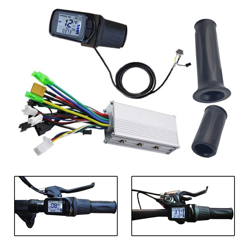 

Настраиваемый комплект контроллера скорости, комплект бесщеточного двигателя, контроллер электрического велосипеда, контроллер ЖК-дисплея Ebike, тормозная система