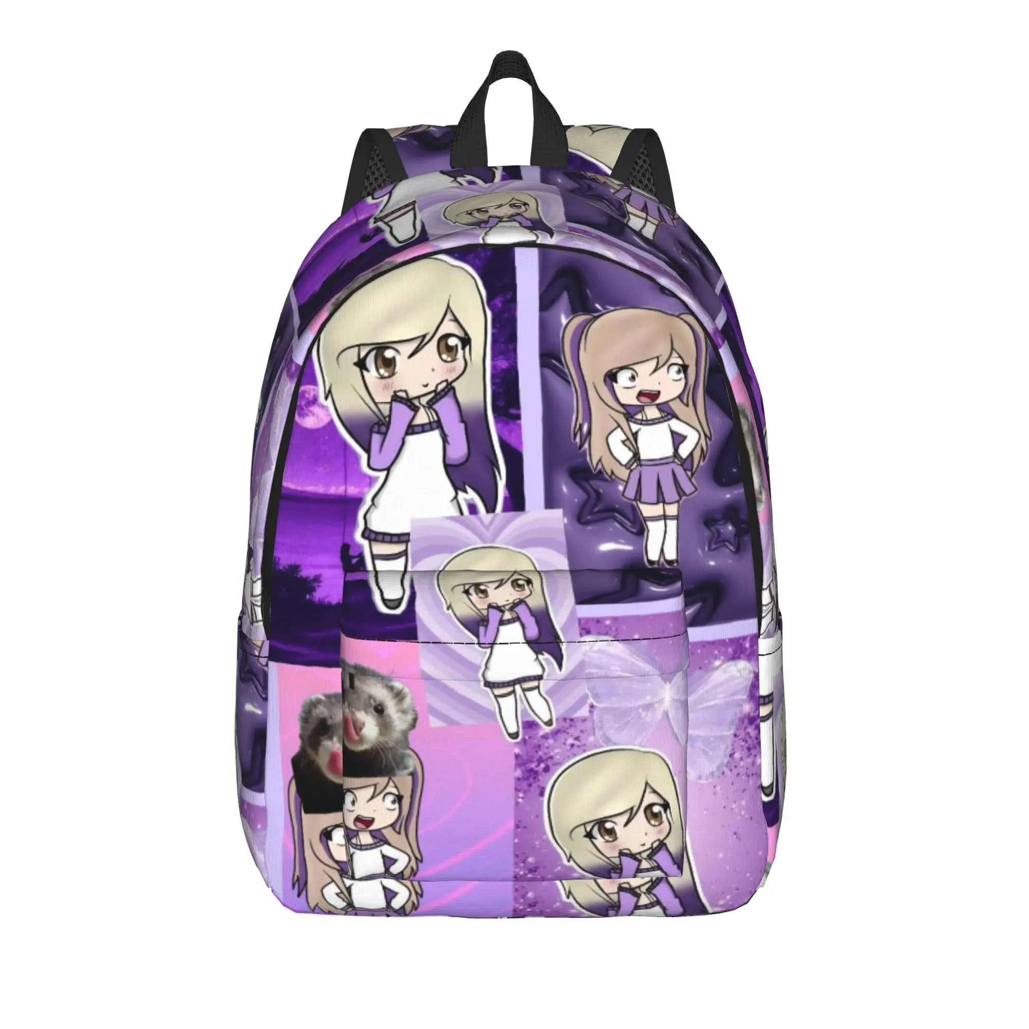 Lyna Vallejos Gamer Classical Backpack Sports High School Work  Daypack for Men Women Laptop Canvas Bags