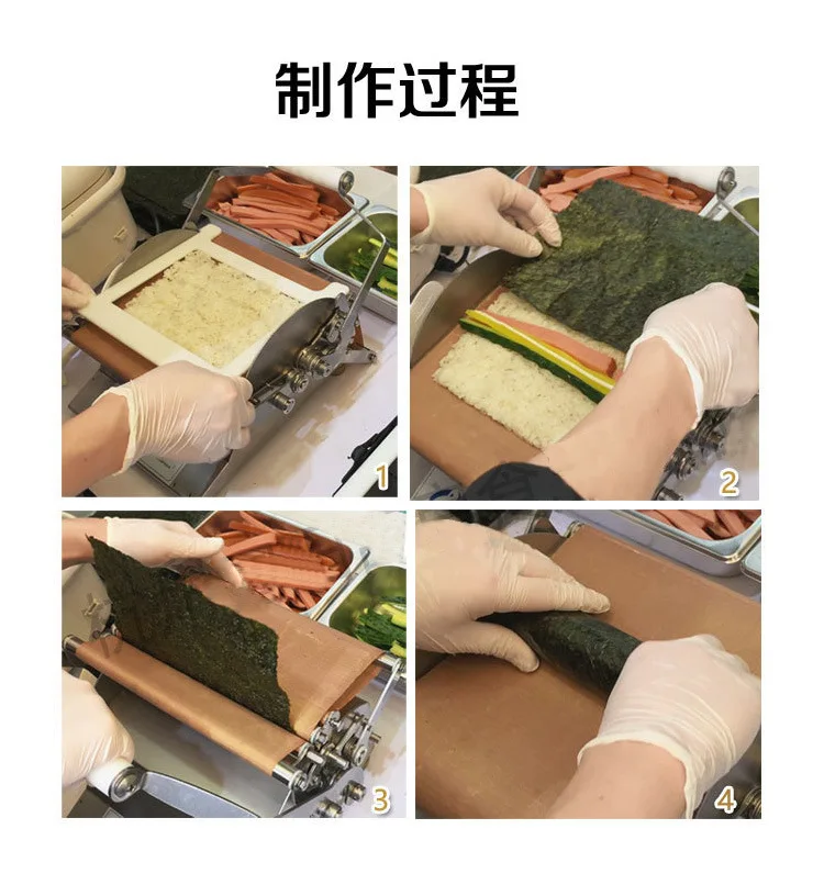 Household Commercial Sushi Roller Handmade DIY Machine Stainless Steel  Forming Machine Round/Square  Shape
