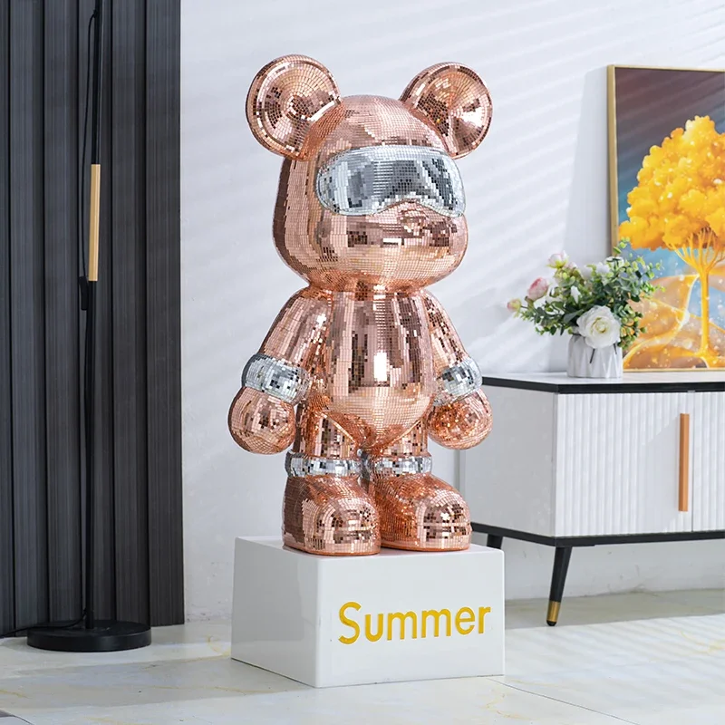 Violent Bear Piggy Bank Living Room Home Light Luxury Simplicity Cartoon Decorations TV Cabinet Large Floor Creative Decorations