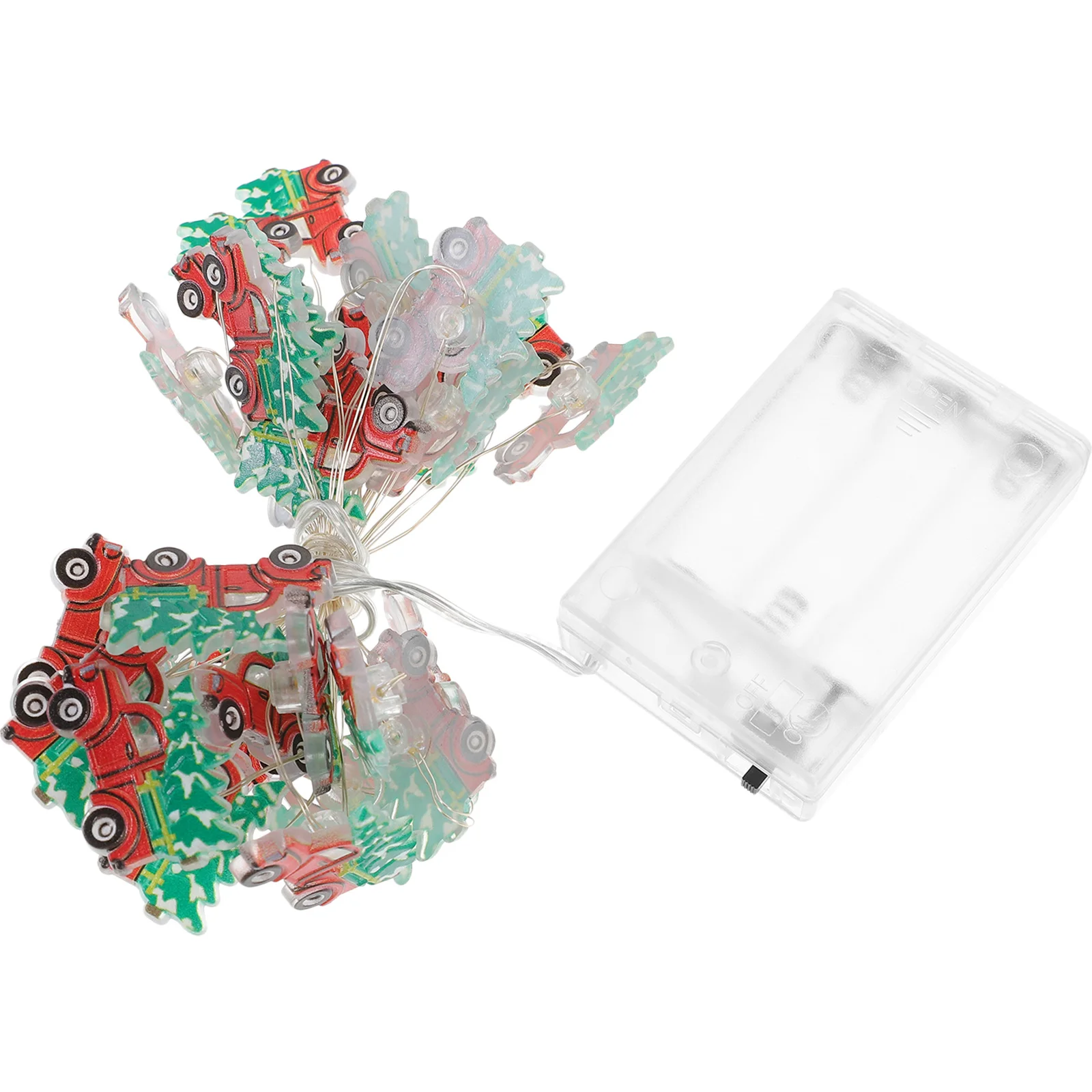 1 قطعة شجرة عيد الميلاد ضوء سلسلة الأحمر شاحنة النمذجة Led أضواء الزخرفية مهرجان ديكور حفلات عيد الميلاد سيارة سلسلة ضوء مصباح فريد