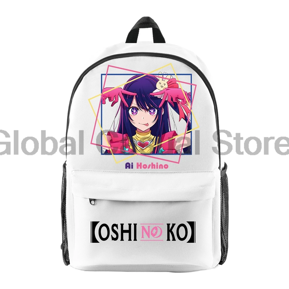 Oshi No Ko Anime Ai Hoshino Backpack Women Men Casual Travel Bag Daypack Cartoon Rucksack Harajuku Bag