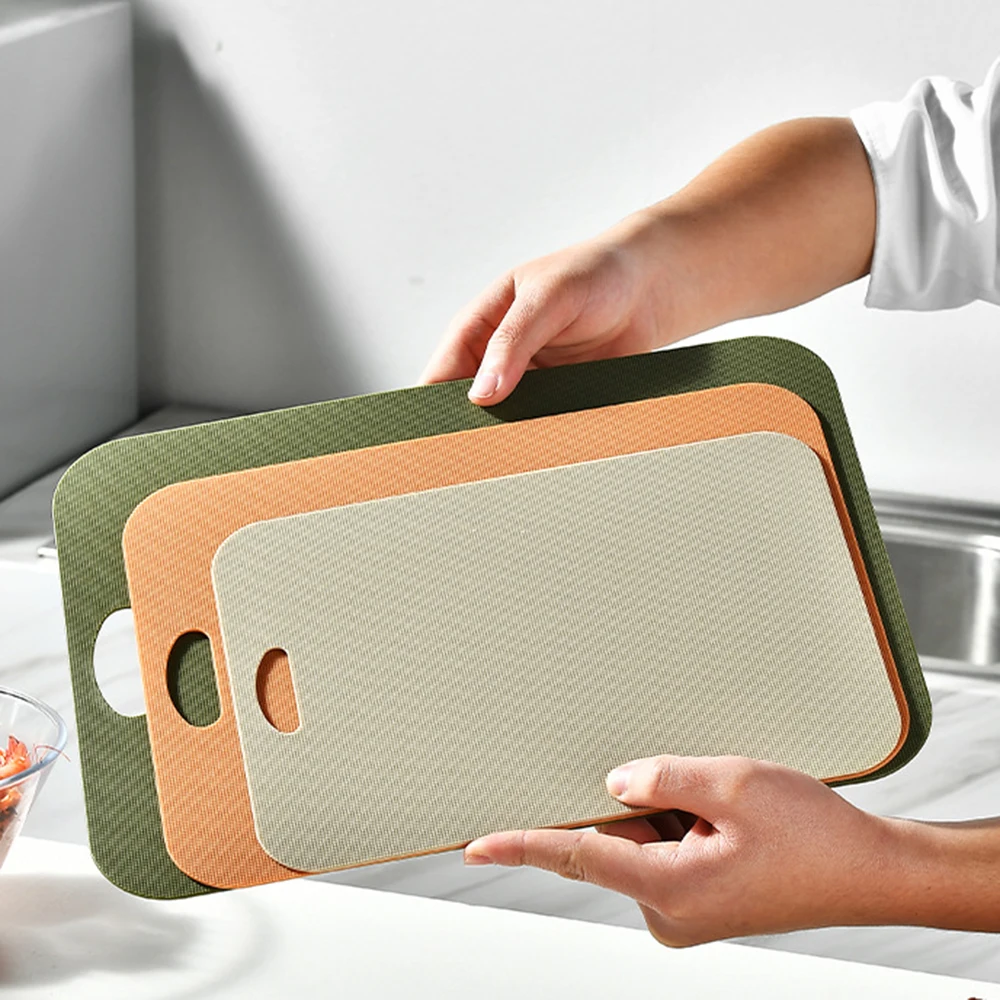 1/3Pcs Kitchen Tools Multicolor Easy To Clean Nonslip Plastic Chopping Board Food Cutting Block Mat Tool Kitchen Cook Supplies