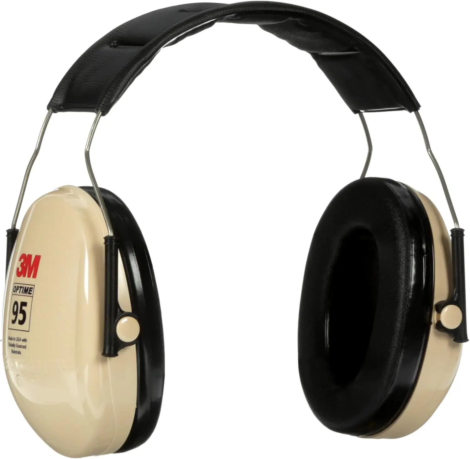 

Adjustable Hearing Protection Earmuffs with Stainless Steel, Compatible with E-A-Rfit, Noise Reduction