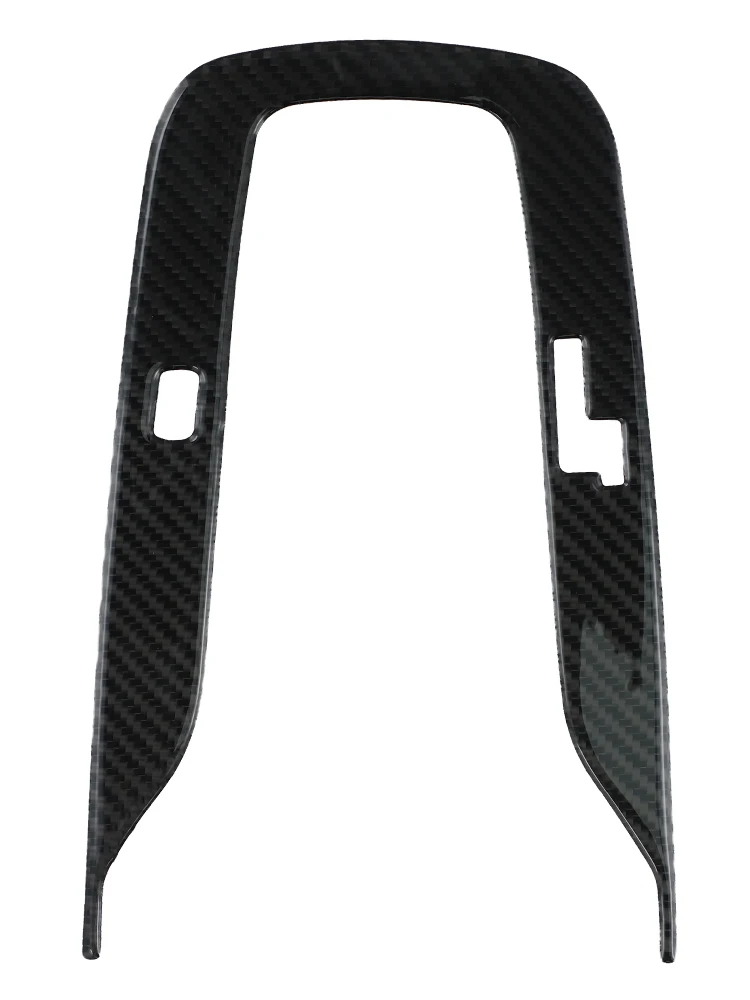 Car Gear Shift Frame Carbon Fiber Gear Shift Cover For Car Enthusiasts Decorative Car Accessory Dust Protection