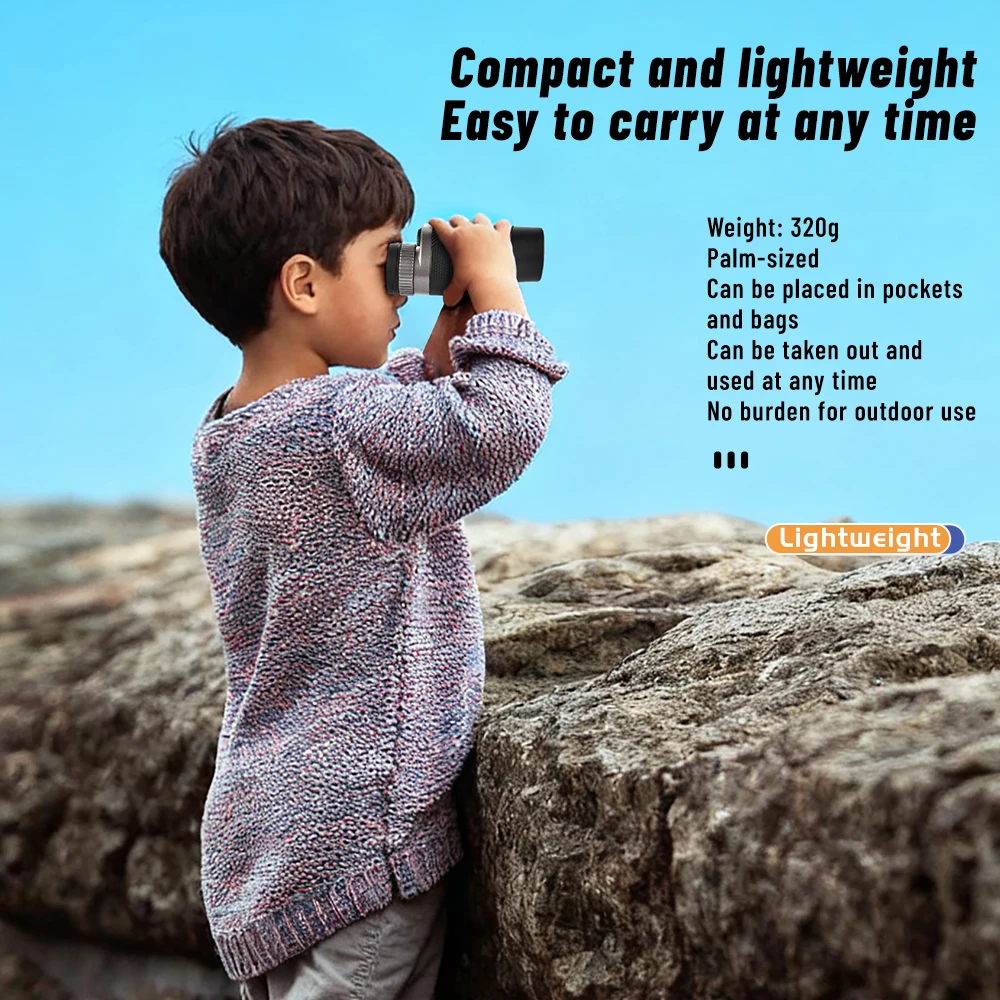 New 10x32 Binoculars With Phone Clip Tripod Telescope Stable Imaging For Travel Photography Watching Concerts Football Matches - view 3
