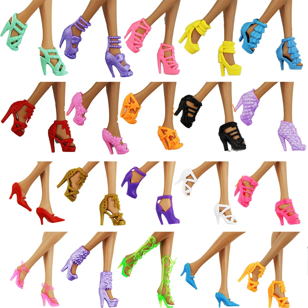 4/10/20/30 Pairs Of Mixed Random 30cm Doll Women's And Men's Shoes Suitable For 30cm Dolls And Children's Gifts