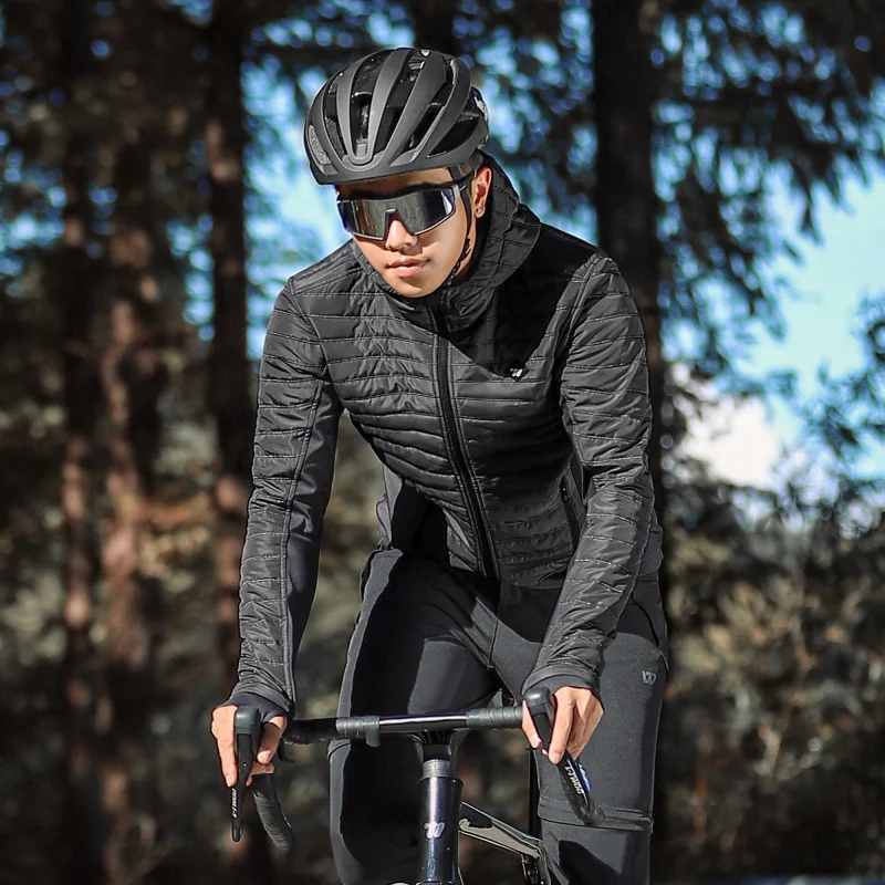 WEST BIKING Cycling Jacket Men Coats Winter Thermal Fleece Windbreaker MTB Bicycle Clothing Motorcycle Bike Jackets 0℃-15℃