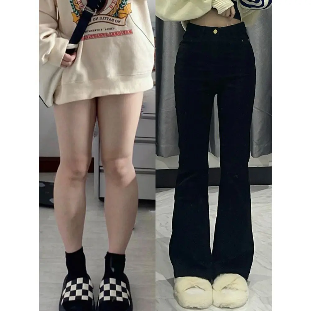 Damesjeans 2025, broek Y2K Baggy Palazzo Wijde pijpen Drapey Fluid Vrouwelijk Denim Mode Elegant Chic Trendy Modern Hoog