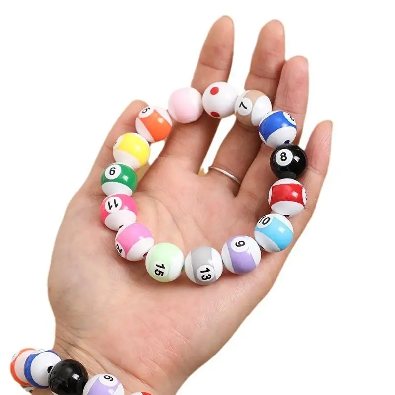 Creative Billiards Bracelet High Quality DIY Plastic Couple Bracelet Wear Resistant Trendy Jewelry Bead Accessories  Couple Gift