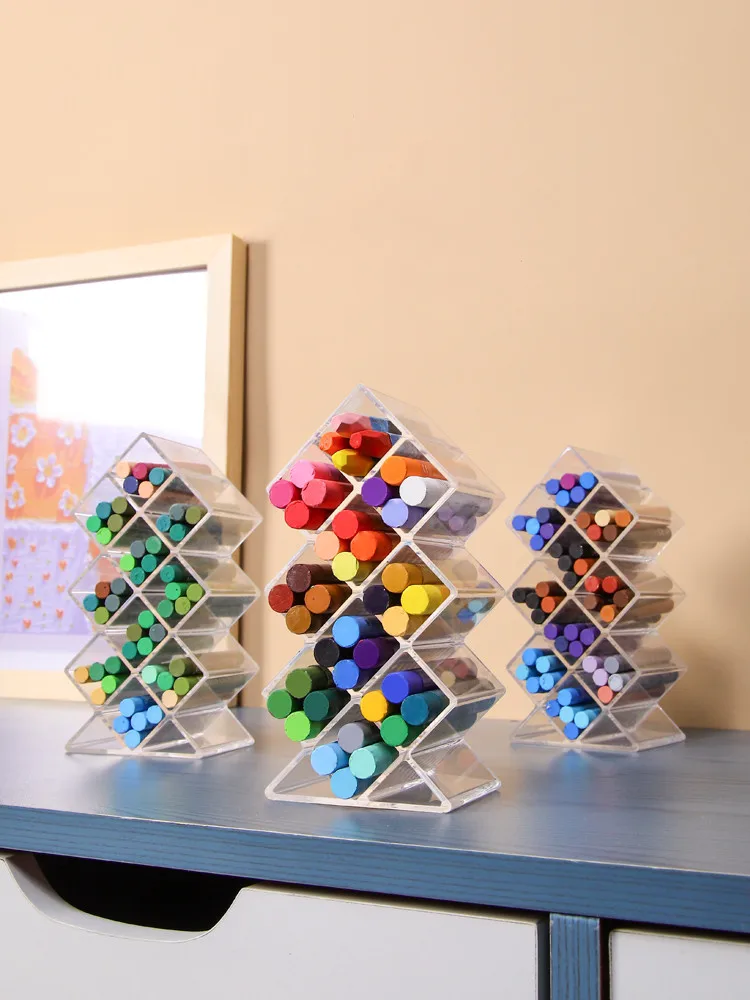 Multifunctional Holder Stationery Storage Box for Pen Pencil Oil Painting Stick Box Make Brush Organizer School Supplies