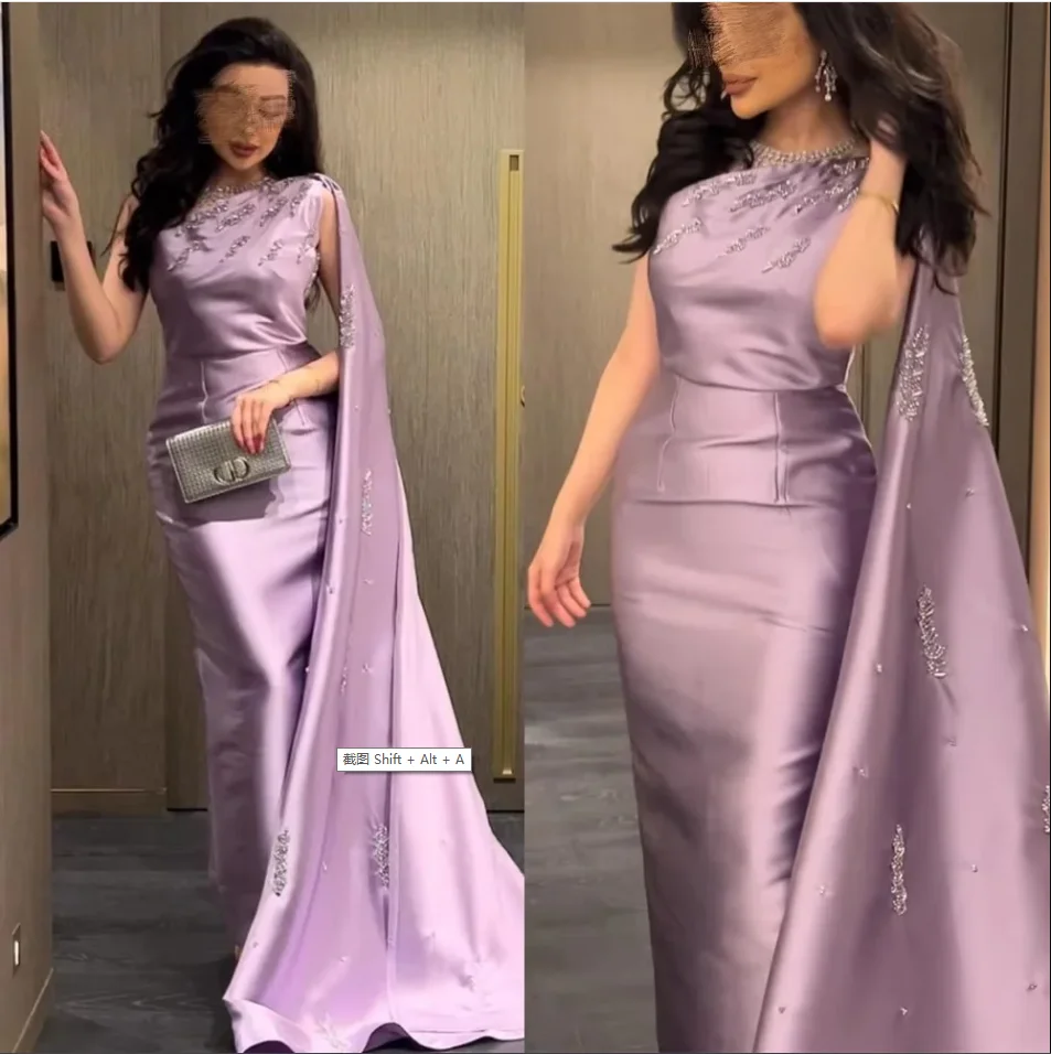 فستان نسائي رائع مخصص بكتف واحد للحفلات الراقصة ترتر ساحر بطول الأرض فستان حفلات أنيق مطرز بالخرز للنساء ثوب مسائي