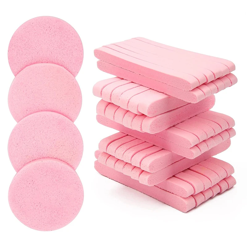 60 Pcs Facial Sponge Compressed Face Cleansing Sponge Estheticians Compressed Makeup Facial Sponge Exfoliating Removal Sponge