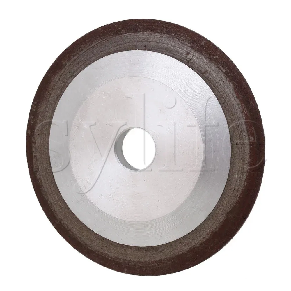 100x10x16mm Aluminum Resin Diamond One Side Tapered Grinding Wheel 150#Grit Cutting