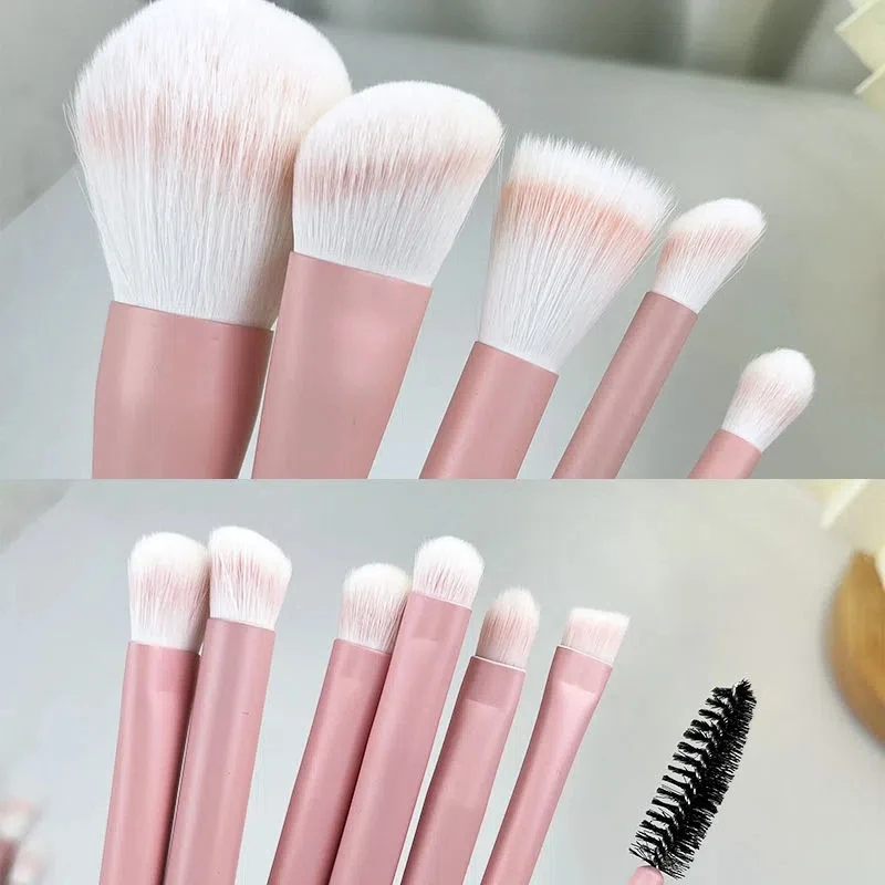 12Pcs Soft Pink Makeup Brushes Set for Cosmetic Beauty Foundation Blush Powder Eyeshadow Concealer Blending Make Up Brush