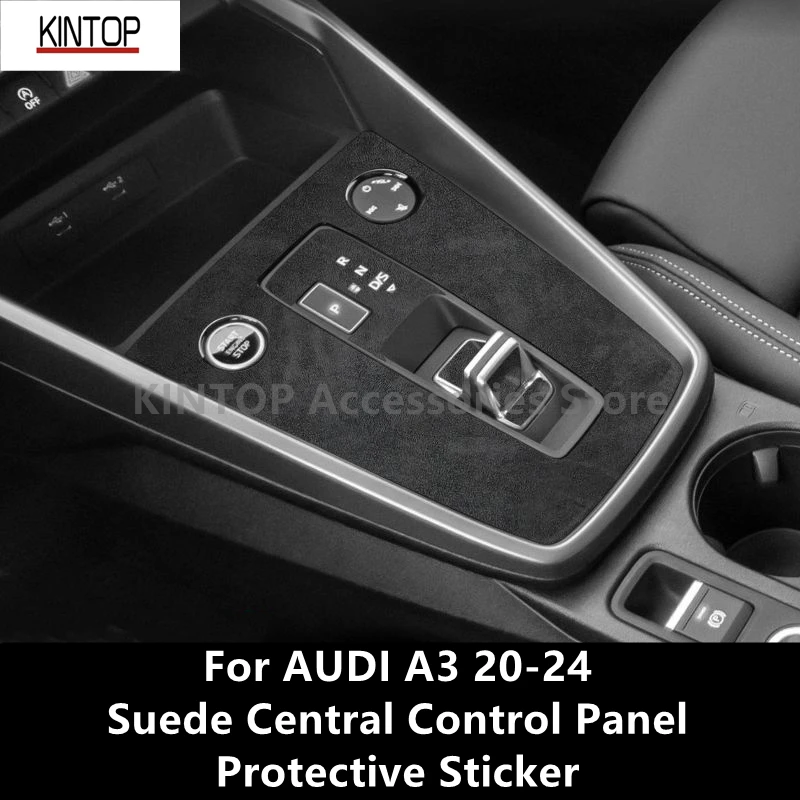 

For AUDI A3 20-24 Suede Central Control Panel Protective Sticker,Car Interior Modification Accessories Refit