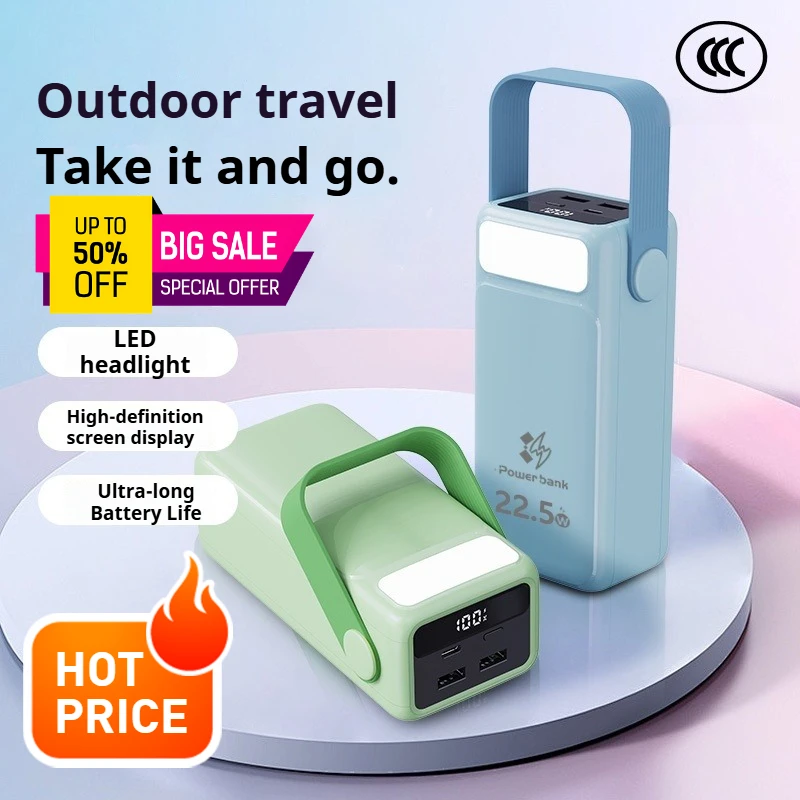 

40000 mAh power bank, bidirectional fast charging durable mobile phone power bank