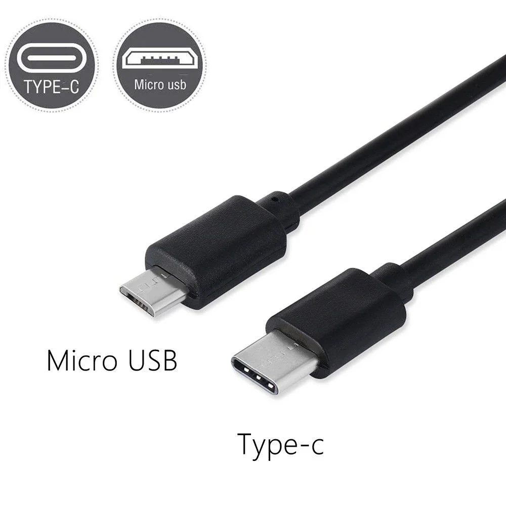 Type C to Micro USB Male Sync Charge OTG CHARGER Cable Cord Adapter For Phone Huawei Samsung Usbc Wire