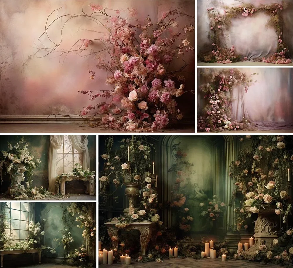 

Mehofond Photography Background Texture Wall Boho Floral Adult Birthday Wedding Maternity Portrait Decor Backdrop Photo Studio