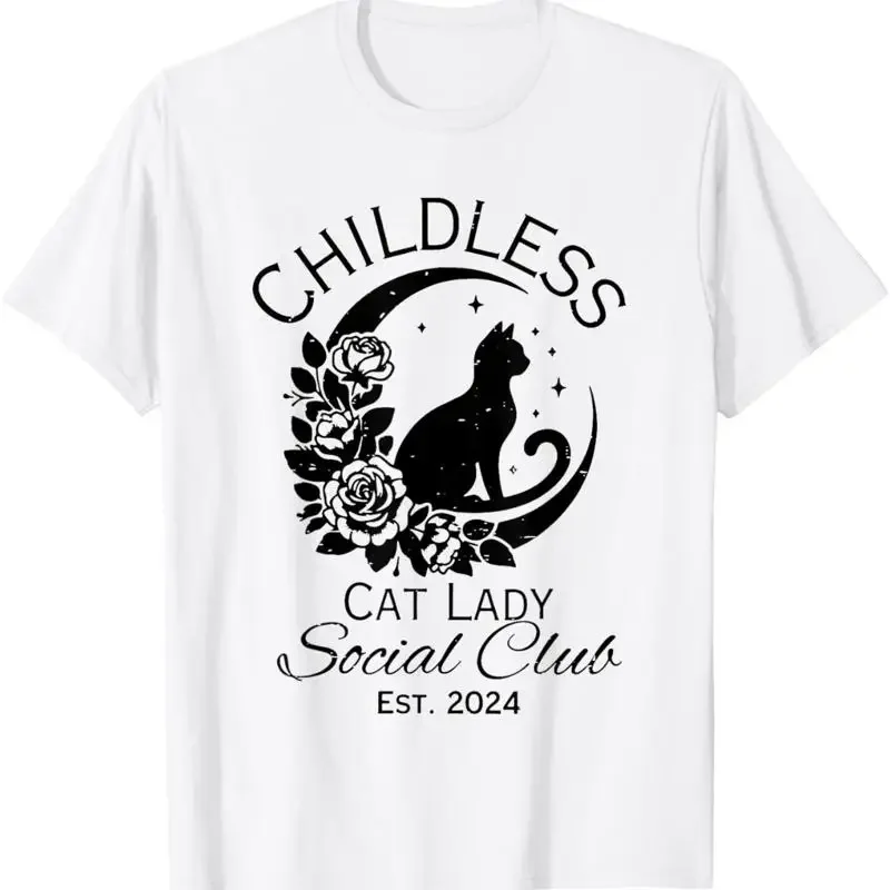 Childless Cat Lady Social Club Meme Kamala Harris 2024 T Shirt