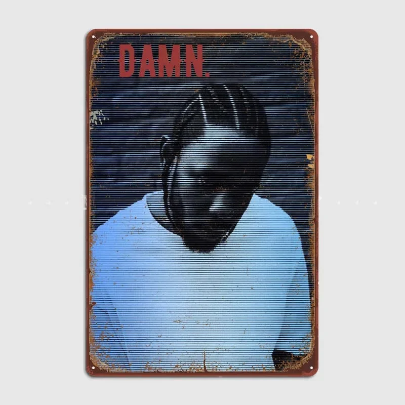 Kendrick Lamar Room Decor Metal Signs Vintage Home and Decoration Tin Signs Retro For Bar Garage Wall Decoration Art of Murals