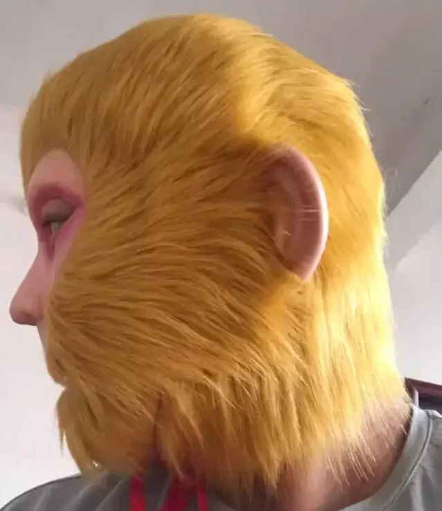 

Monkey King Headcover Mask Men Cosplay Perform Sun Wukong Chinese Drama
