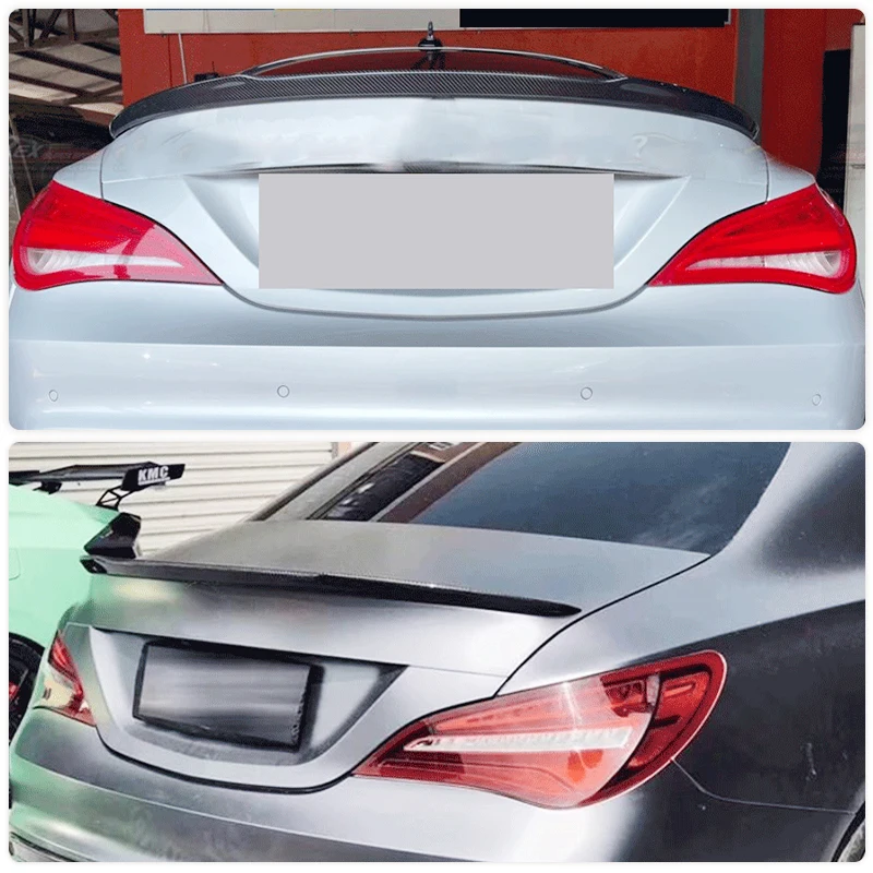 Carbon Fiber Car Rear Trunk Spoiler Wings for Benz CLA Class C117 CLA200 CLA250 4-Door 2014-2018 Auto Rear Boot Lid Wing Lip