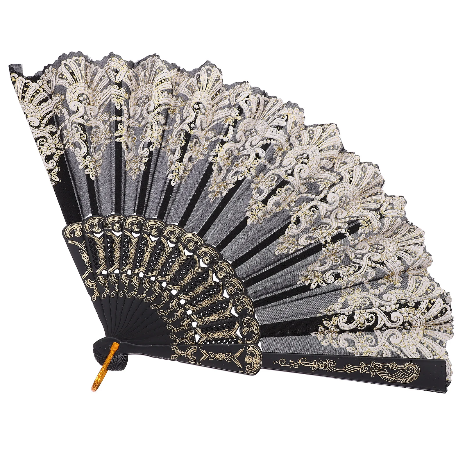 

Folding Hand Fan Chinese Theme Single Print Design Ideal for Dance Props Cultural Events Decorative Fan for Gift Giving