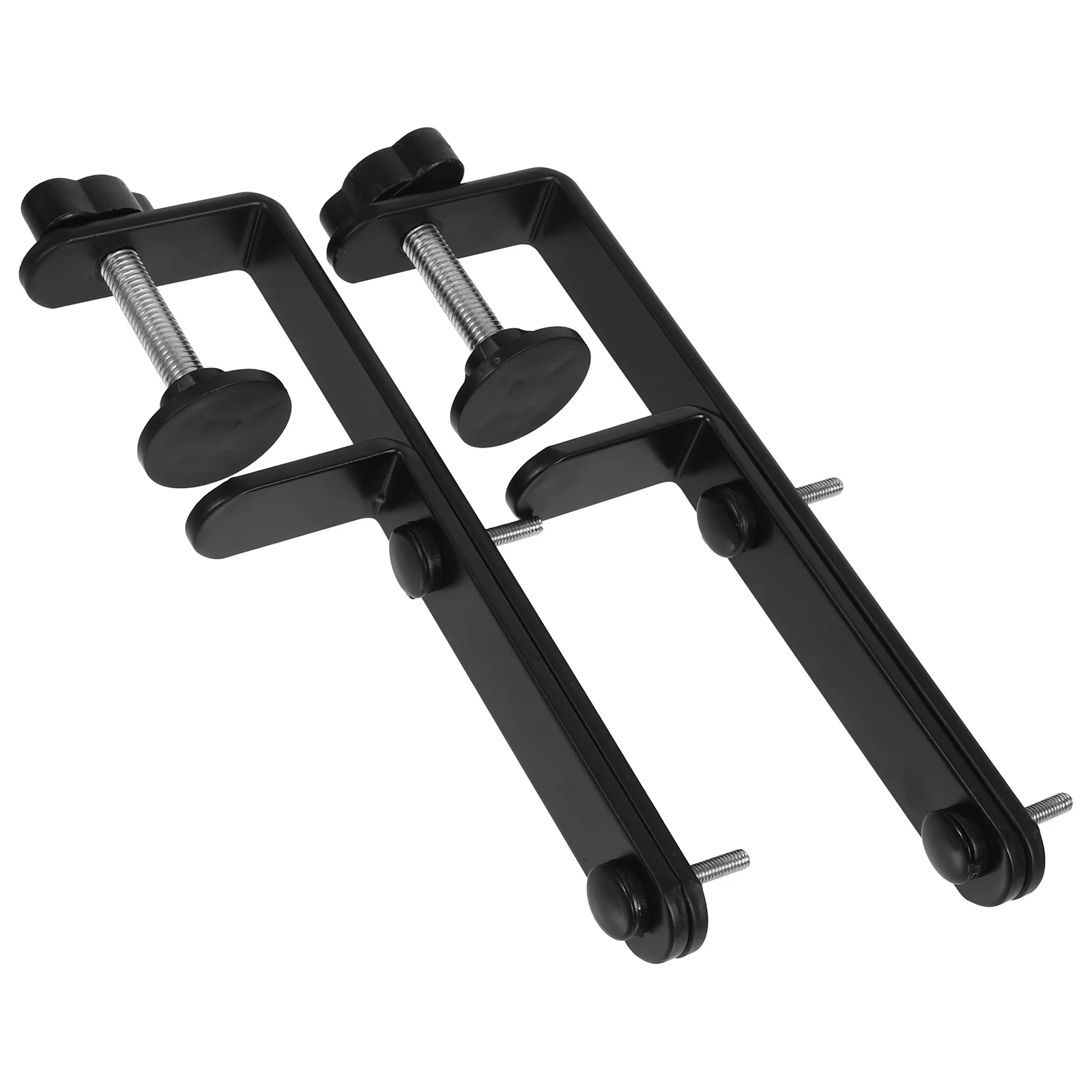 

2pcs Desktop Pegboard Stand Multifunctional Space-Saving Organizer Carbon Steel Clamp On Shelf For Office Desk