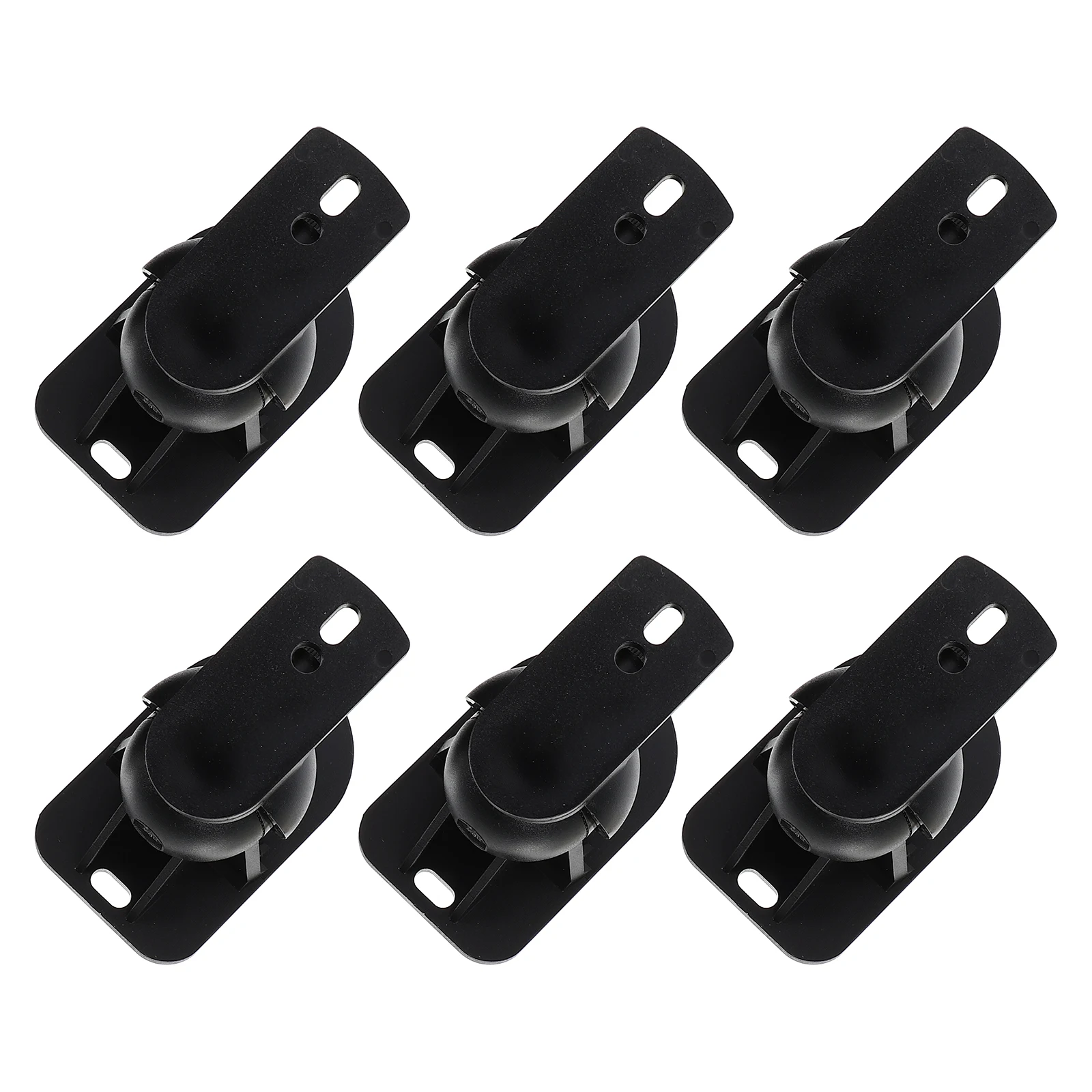 

6 set Wall Bracket 6 Sets Speaker Mount Brackets Audio Stand Wall Hanging ABS Plastic Black Speaker Accessories Gaming Home