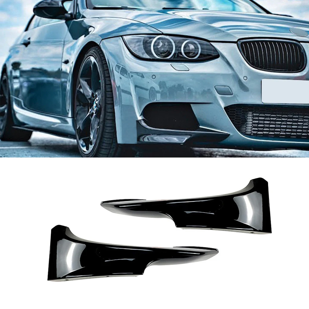 

Gloss Black Car Front Bumper Lip Splitter Spoiler Diffuser Body Kits Tuning For BMW 3 Series Coupe E92 E93 M-Tech 2010-2013