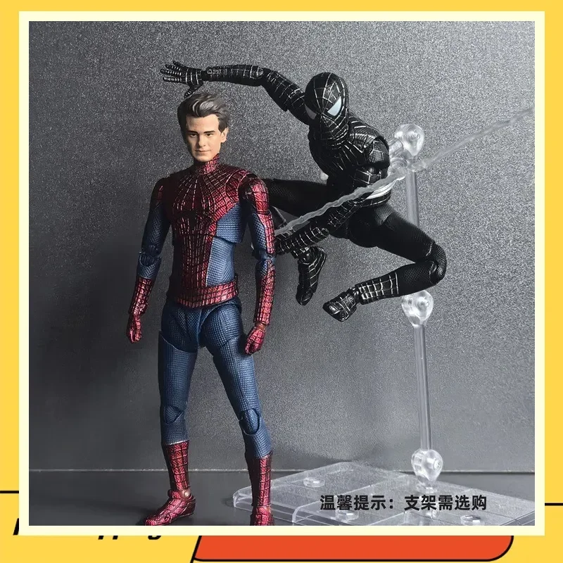 Figura de acción de Tobey Maguire de Spider-Man de alta calidad, traje negro, Venom, estatua articulada, muñeco de Garfield, juguete de Spider-Man para niños, regalos.