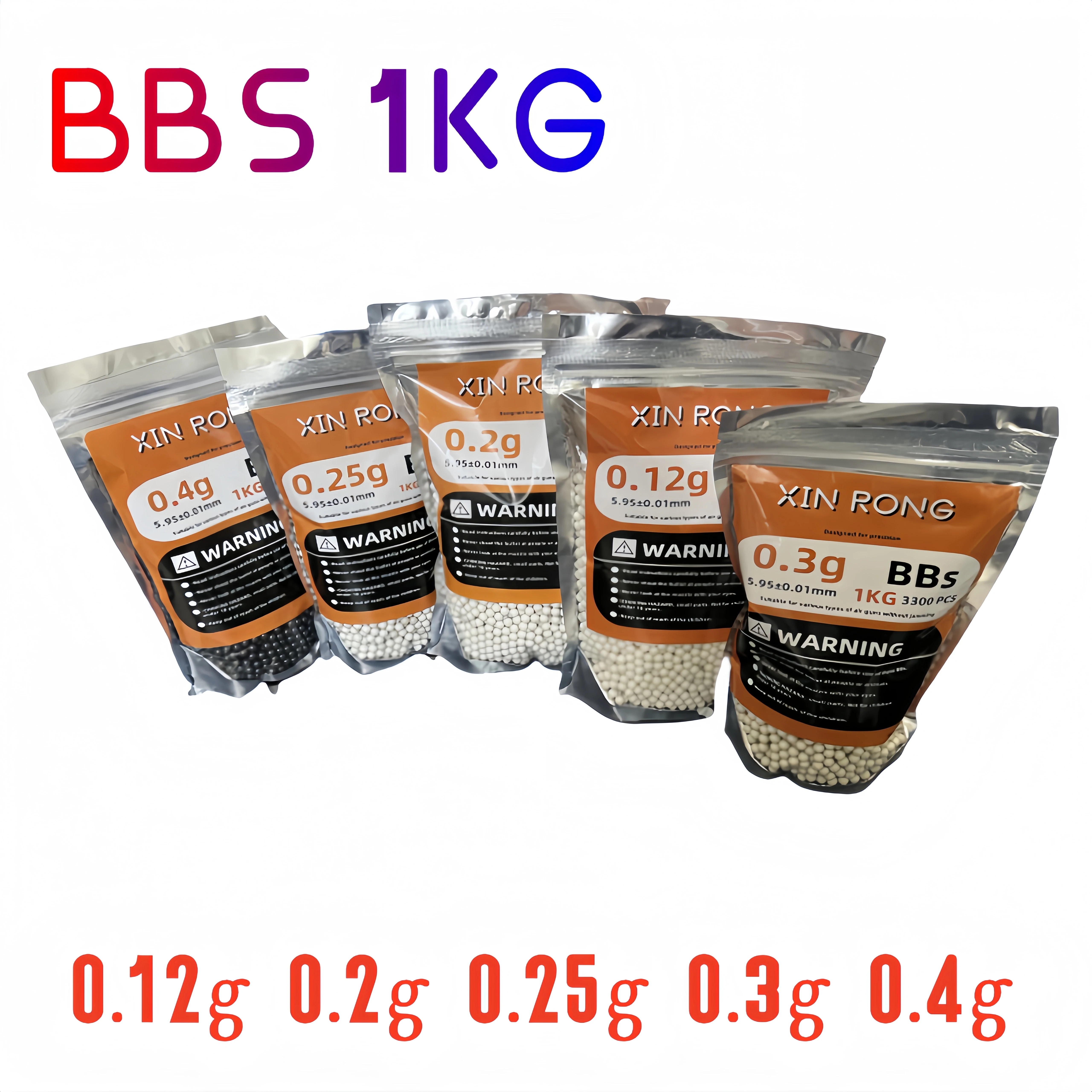 5000 라운드 Airsoft Paintball 5.95mm BBs 총알 0.2g 6mm 스트라이크 볼 전술 에어건 슈팅 장난감 용 고품질 BB 공