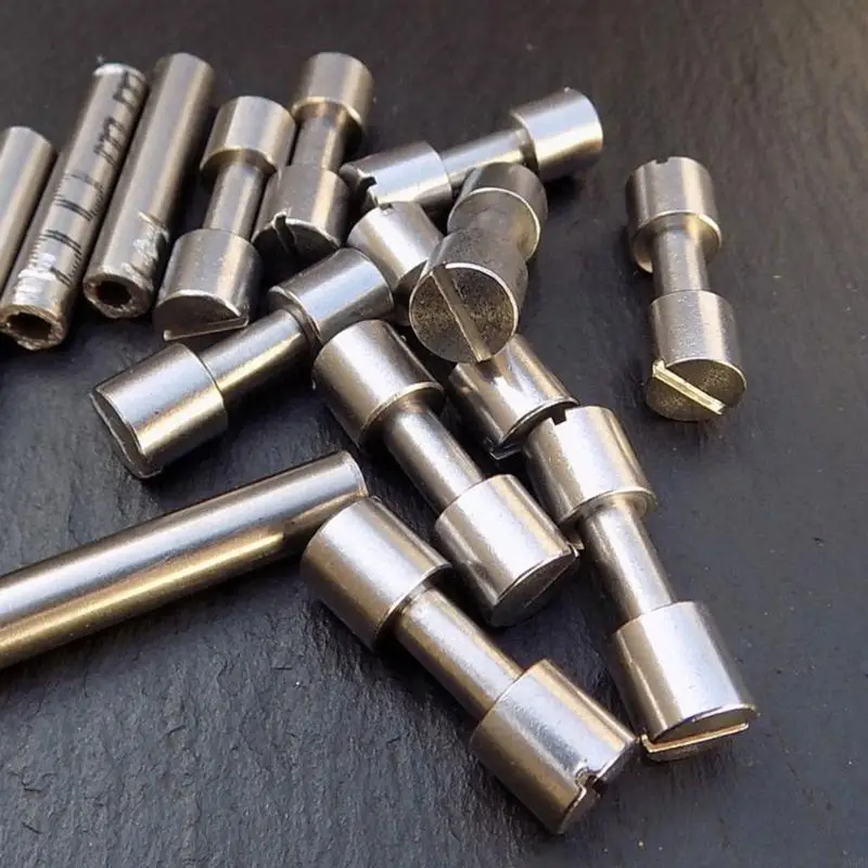 A6HD Durability Cutter Handle Handle Shank Rivets, 10pcs inoxyd en acier Corby Boulons pour les rivets tige d'artisans pour