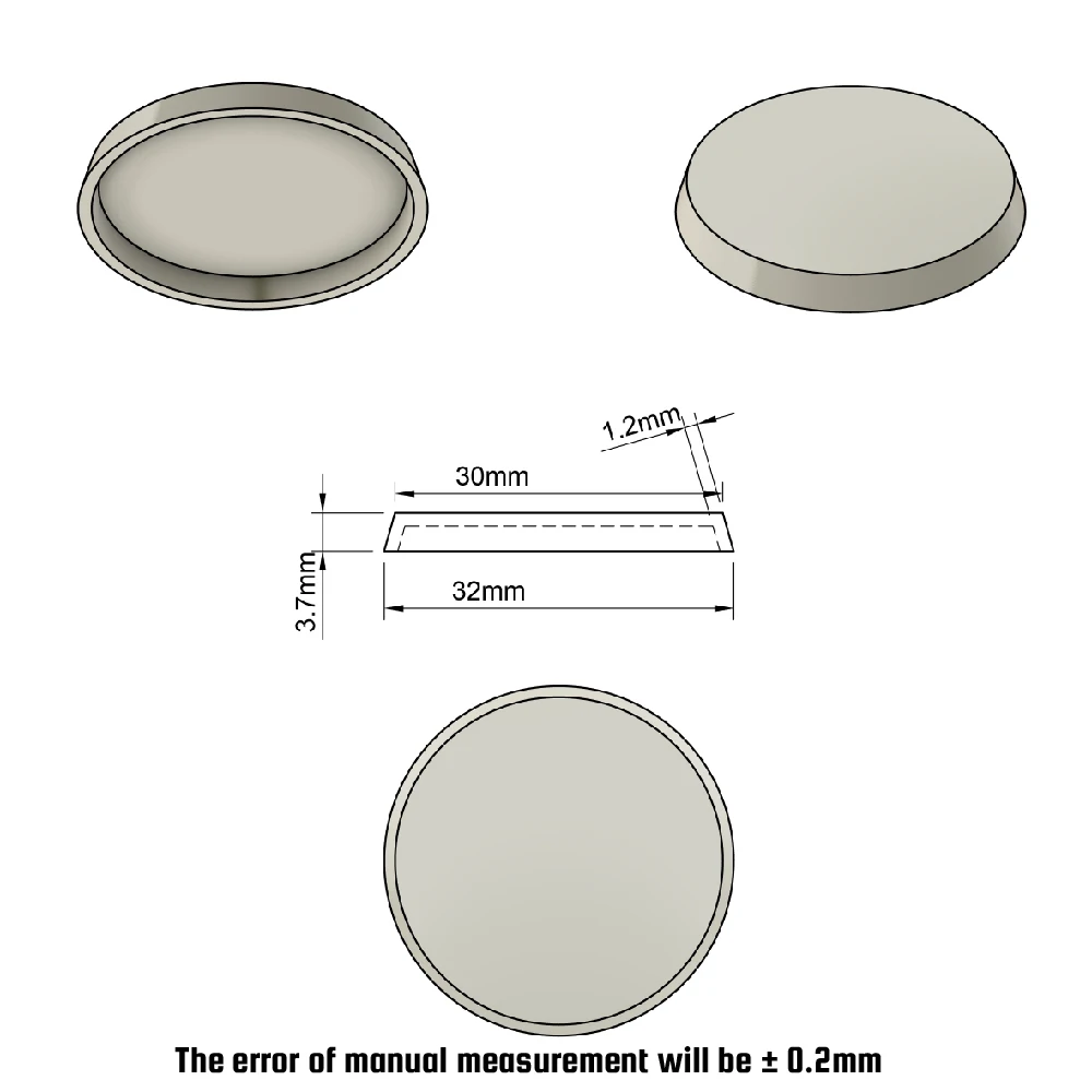 Basi rotonde in plastica da 32 mm per miniature di Warhammer e giochi da tavolo