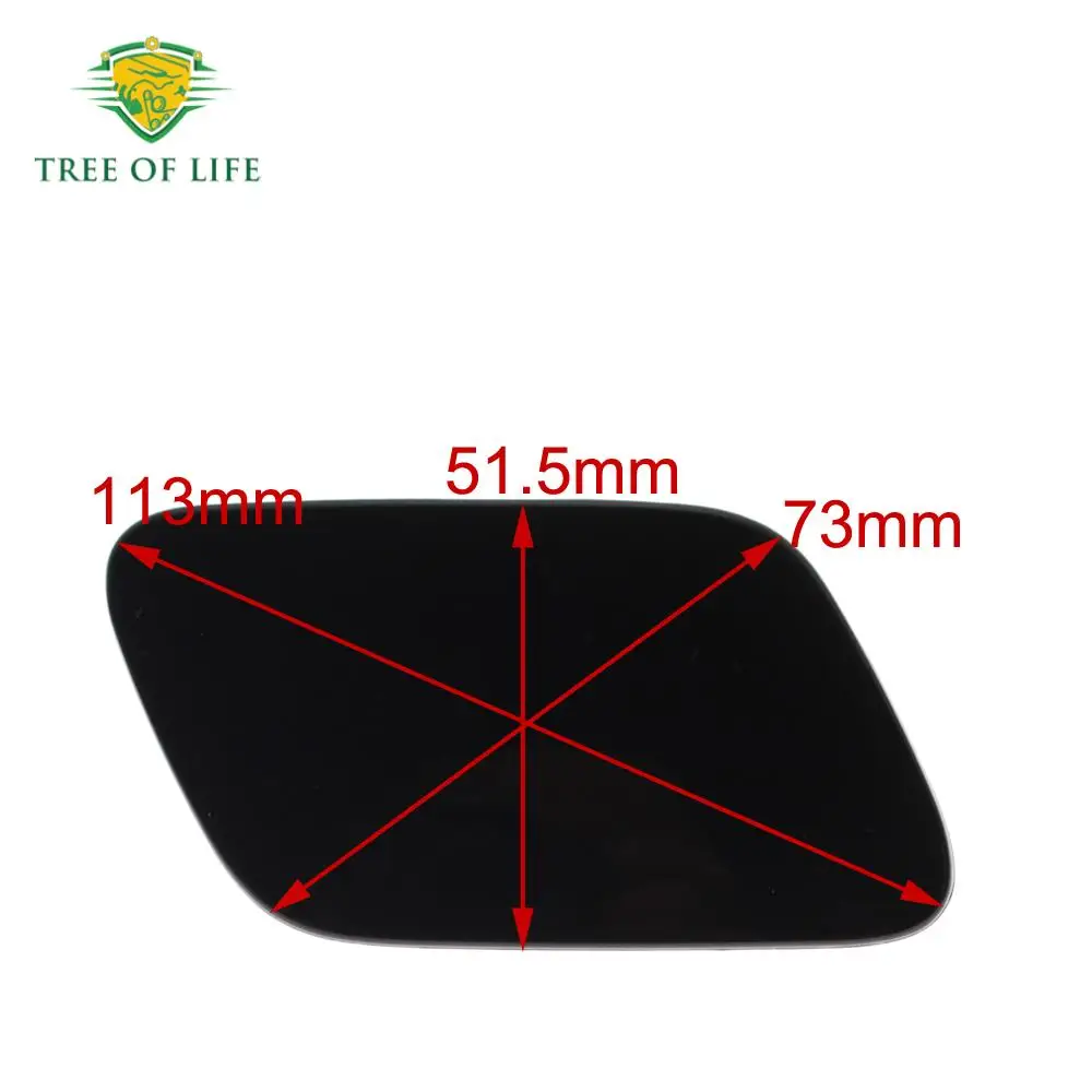For Audi A4 B7 series 2005 2006 2007 2008 Unpainted Front Bumper Headlamp Washer Spray Nozzle Cover Jet Cap