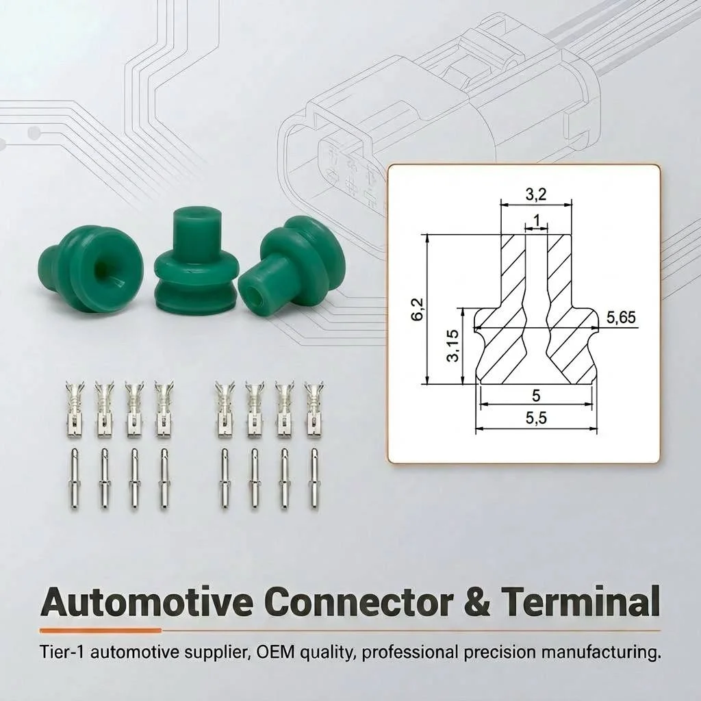 Automotive Connectors Silicone Universal Sealing Plug Wire Harness Seals Electronic R5901001110