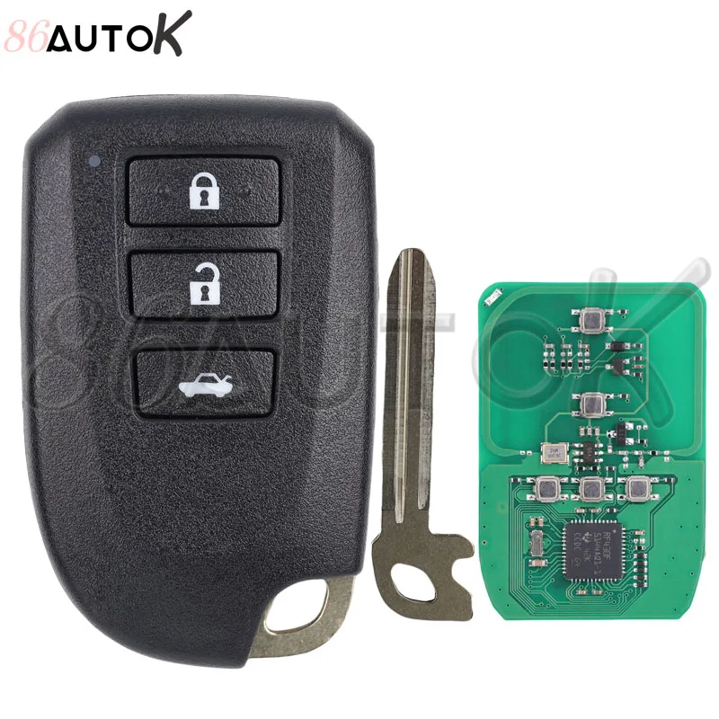Car Remote Key For Toyota YARIS L VIOS 0010 0011 0182 312/314 433/434mhz 8A Chip P4 39 FCC BS1EW BS2ET Car Key 2buttons