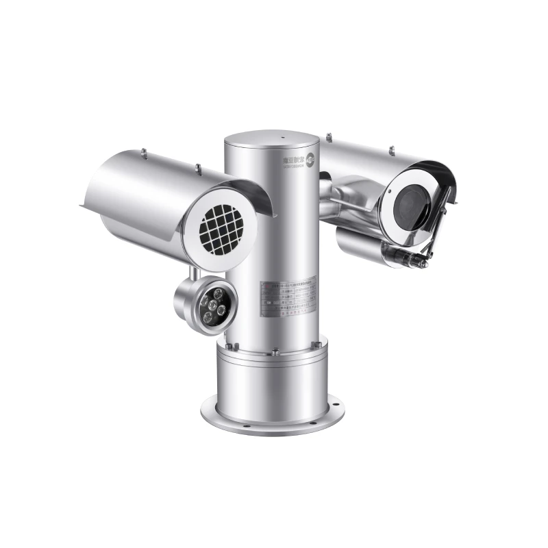 20x 2MP مقاوم للانفجار ومضاد للتآكل التصوير الحراري PTZ كاميرا تلفزيونات الدوائر المغلقة CMOS الاستشعار NVR خيارات بطاقة SD الصغيرة ضمان لمدة سنة واحدة