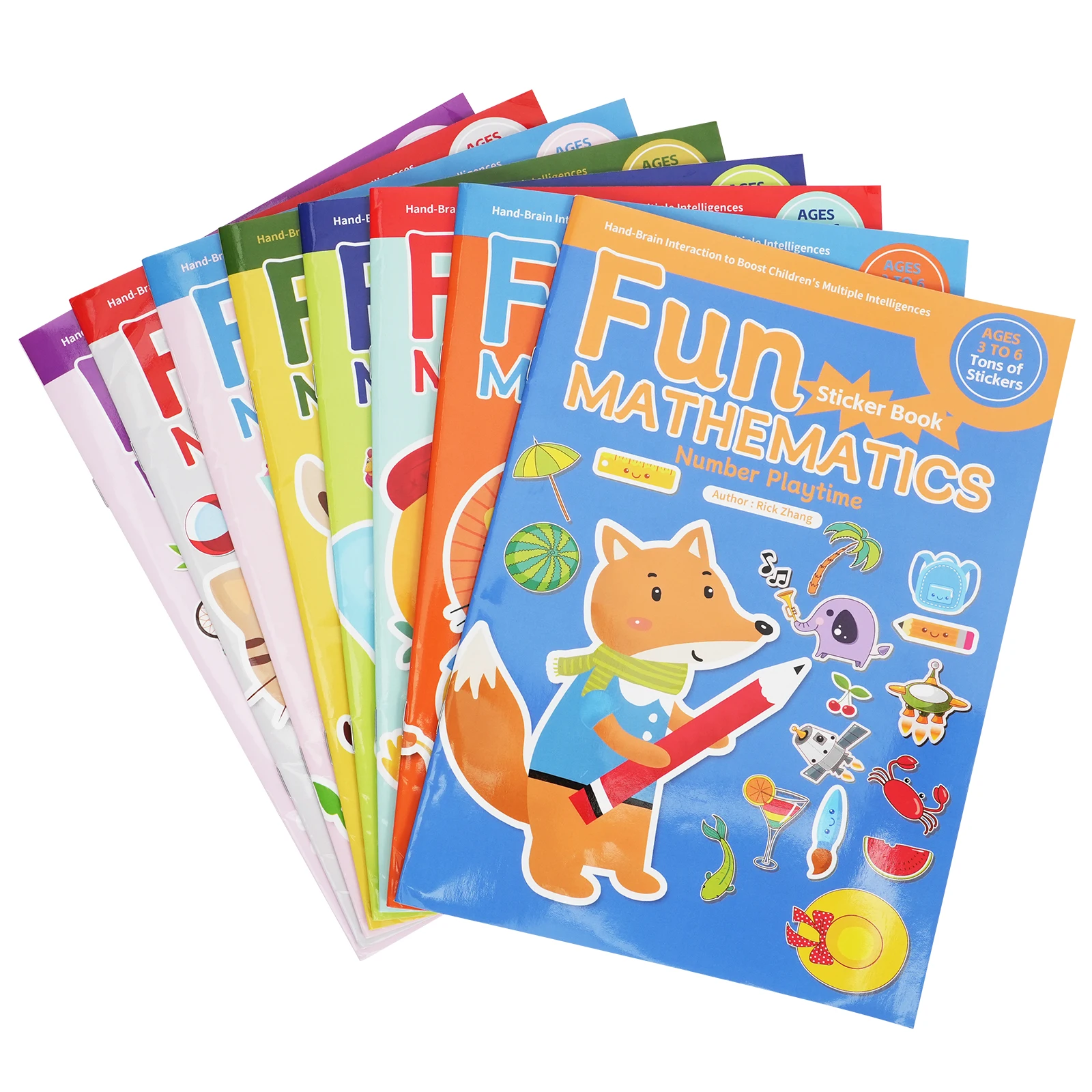 Kids Fun Math Sticker Pack Early Learning Cartoon Stickers Perfect Gift for Preschoolers
