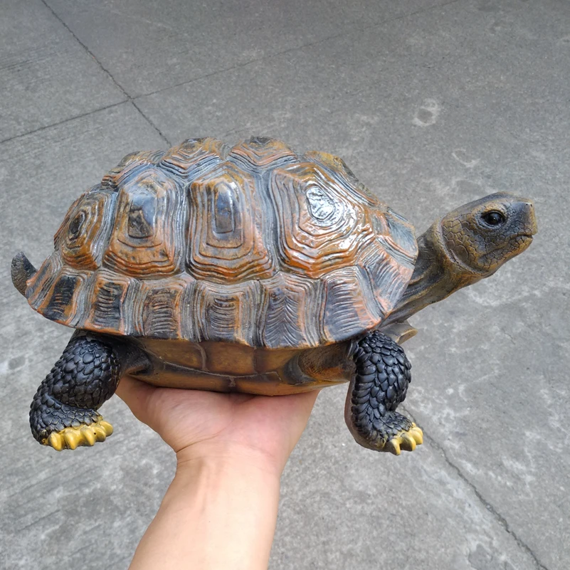 

RESIN SIMULATION TURTLE TORTOISE ANIMAL ORNAMENTS GARDEN GARDEN POOL GARDEN DECORATION HOME FURNISHINGS (A313)