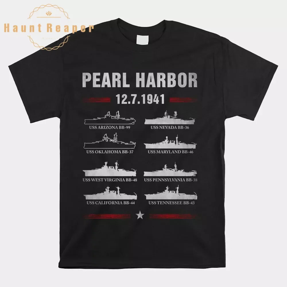 

Haunt Reaper Men T Shirt Pearl Harbor Battleship Memorial Day December 7th 1941 Wwii Shirt New T-Shirt New Cool Tee Shirt