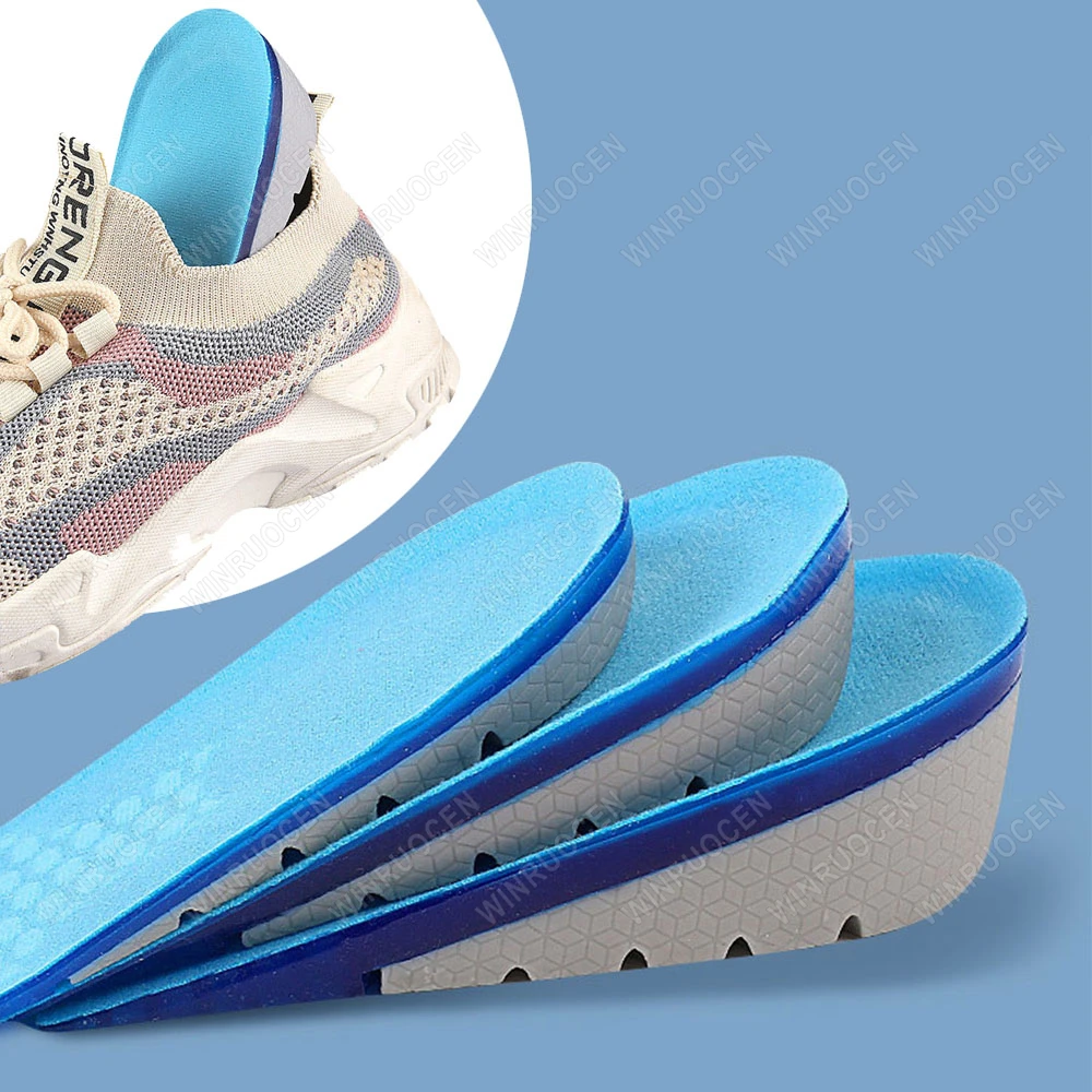 

Height Increase Half Pad Invisible Honeycomb Elastic Height Increase Insoles Silicone Gel Men Women Soft Comfort Inner Growing
