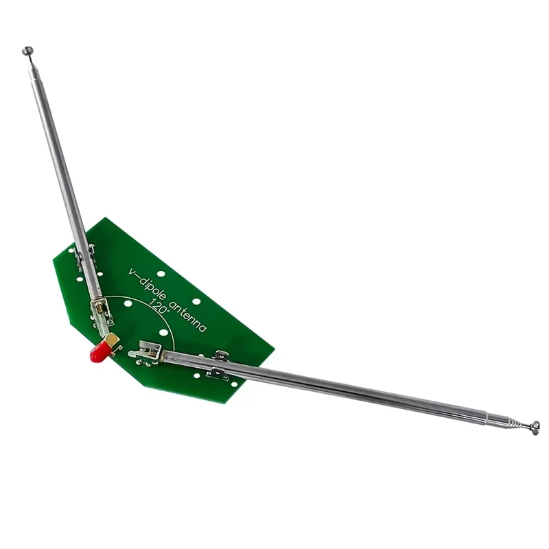 ABZV-Satellite Aviation Cloud Map 137Mhz V-Shaped Dipole Antenna DIY Kit For Horn Rod Signal Reception
