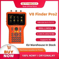 GTMEDIA V8 Finder Pro2 Satellite Signal Finder DVB-S2X/S2/S/T2/T,H.265(10Bit) Auto Calculate Analyzer Poland Warehouse In Stock